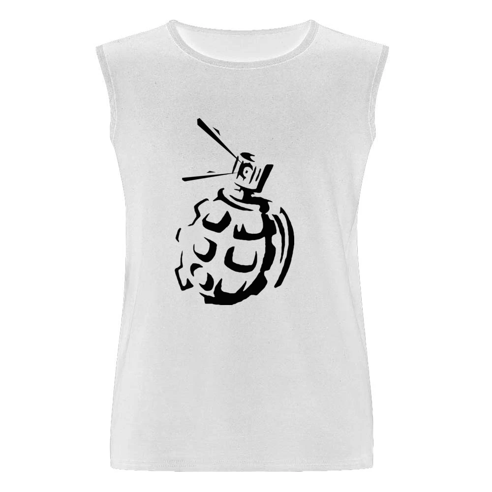 Grenade Tag Graffiti Art Men Sleeveless T-Shirt