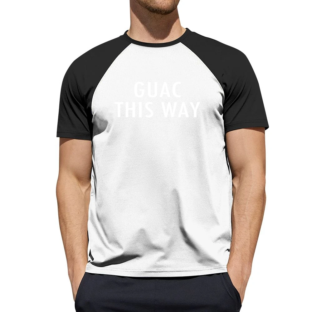 Guac This Way Fun Walk Guacamole Graphic Tee Shirt Men Short Sleeve T-Shirt