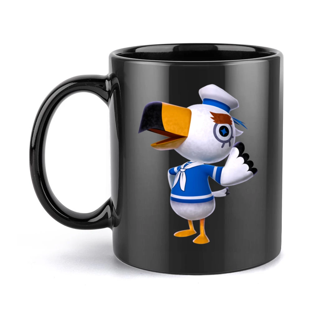 Gulliver From Animal Crossing Nintendo Character Video Game Black Mug