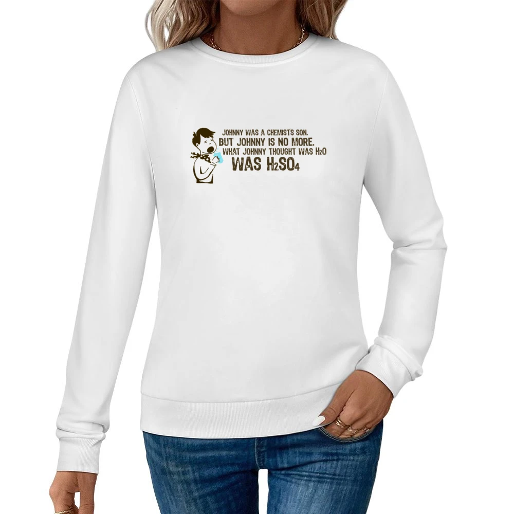 H2SO4 Women Pullover Sweatshirt