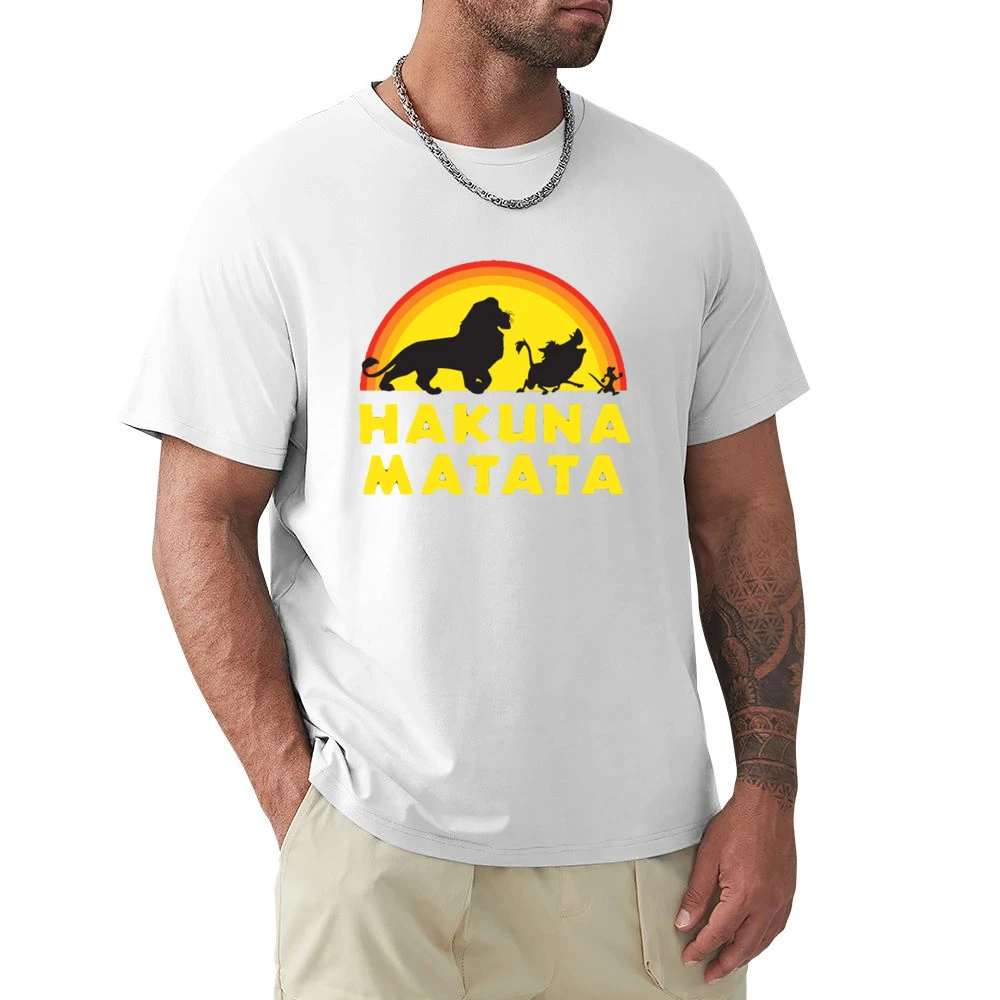 Hakuna Matata No Worries Fun Lion King Simba Graphic Premium Men T-shirt