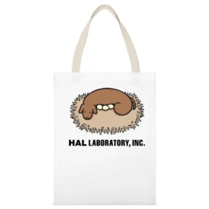 Hal Laboratory Japanese Video Game Developer Logo White White Canvas Tote Shopping Bag