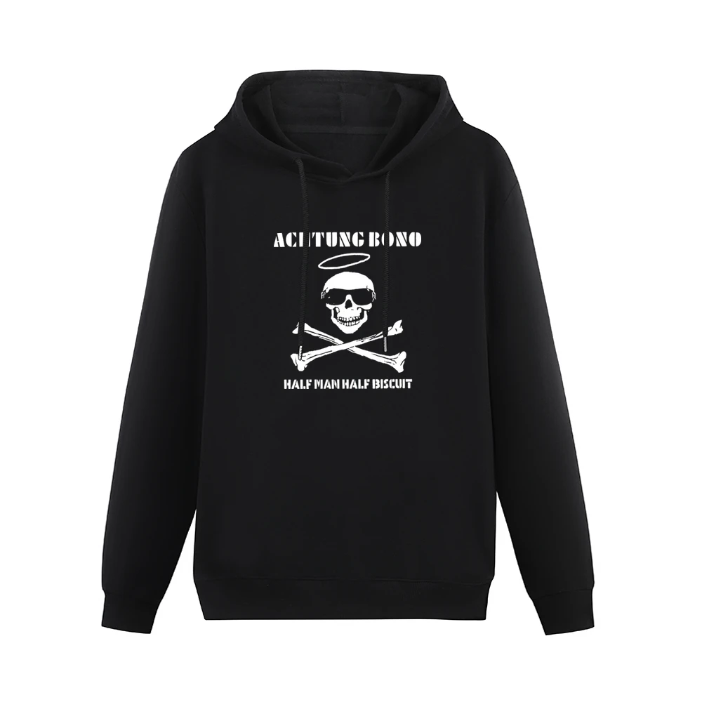 Half Man Half Biscuit Achtung Bono Men Hoodie Without Pocket