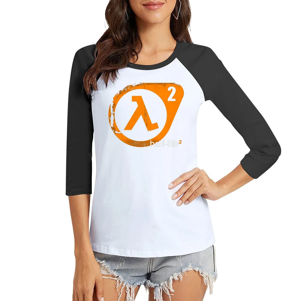 Half life 2 shooter video games Women Ladies 3-4 Sleeve T-Shirt