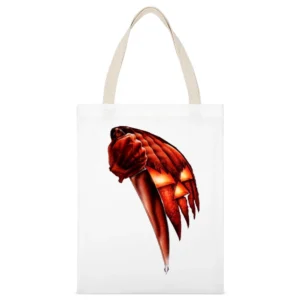 Halloween American independent slasher horror film t-shirt White Canvas Tote Shopping Bag