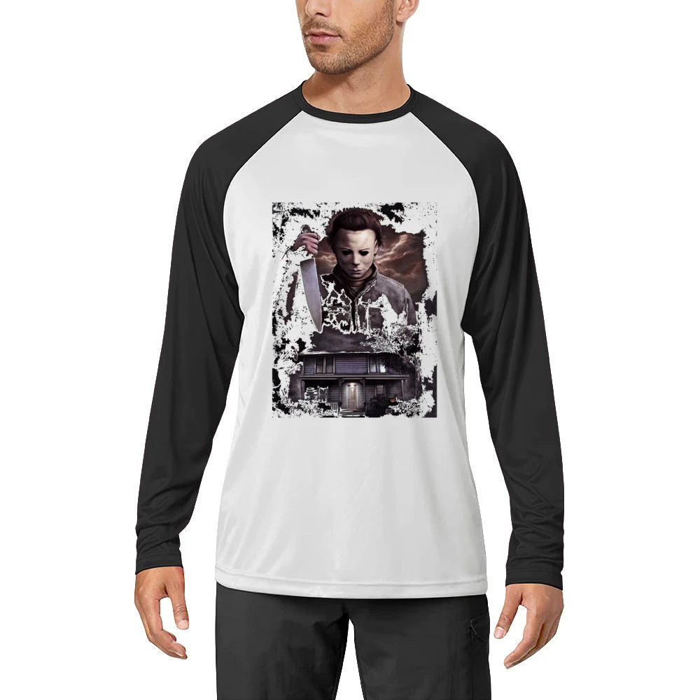 Halloween Michael Myers Men Long Sleeve T-Shirt