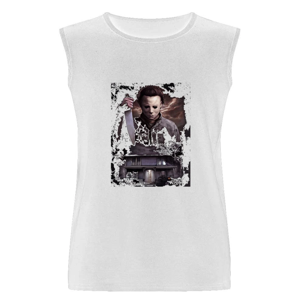 Halloween Michael Myers Men Sleeveless T-Shirt