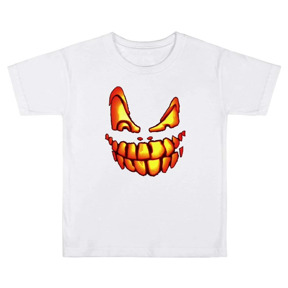 Hallowen Pumpkin smiley Kids Boys Girls T-Shirt