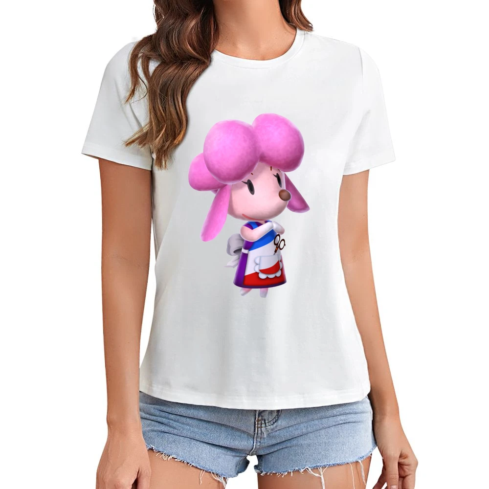 Harriet From Animal Crossing Nintendo Character Video Game Asian Size Women Ladies T-shirt