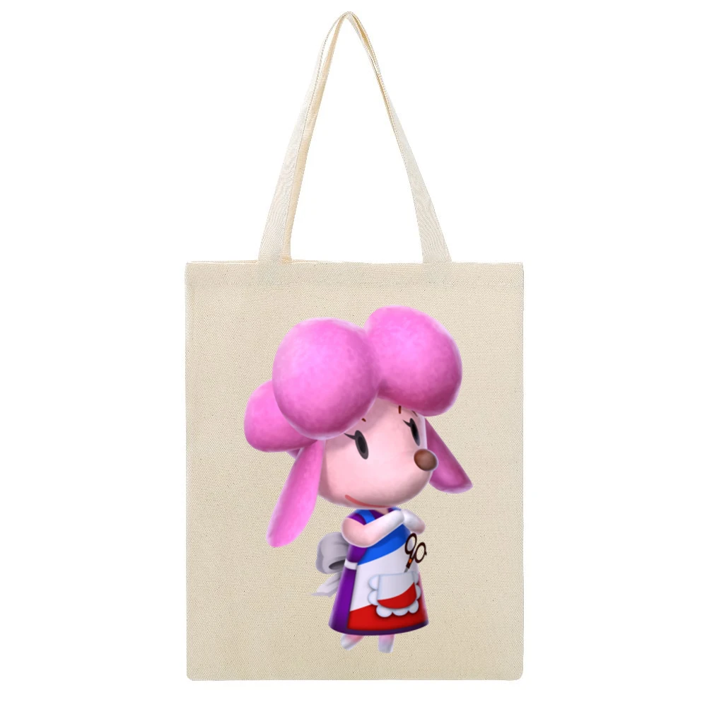 Harriet From Animal Crossing Nintendo Character Video Game Beige Canvas Tote Shopping Bag