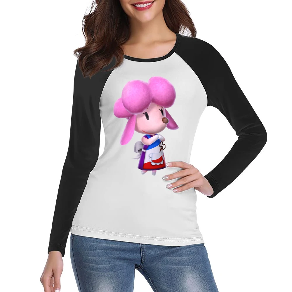 Harriet From Animal Crossing Nintendo Character Video Game Women Ladies Long Sleeve T-Shirt