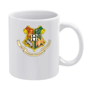 Harry Potter Hogwarts Coat Of Arms Movie White Mug