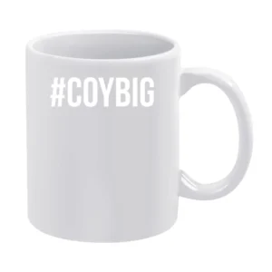 Hashtag COYBIG Come On You Boys In Green Fun Irish Soccer Fan Graphic White Mug