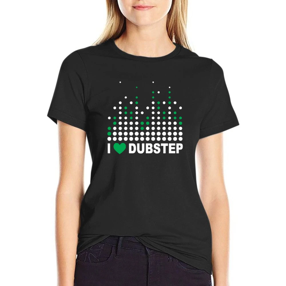 Heart Dubstep US Size Women Ladies T-shirt