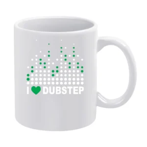 Heart Dubstep White Mug