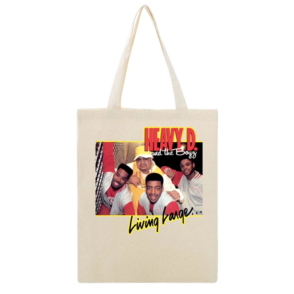 Heavy D And The Boyz Beige Canvas Tote Shopping Bag