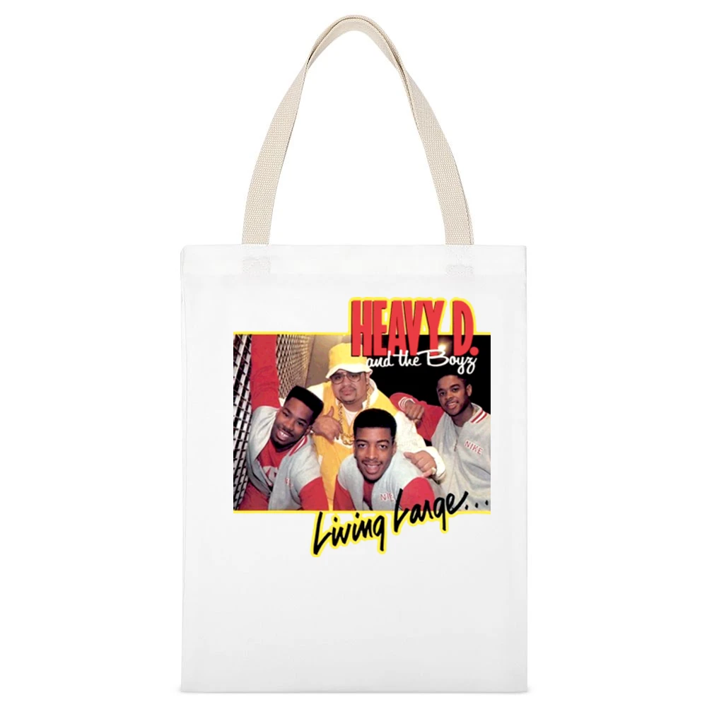 Heavy D And The Boyz White Canvas Tote Shopping Bag