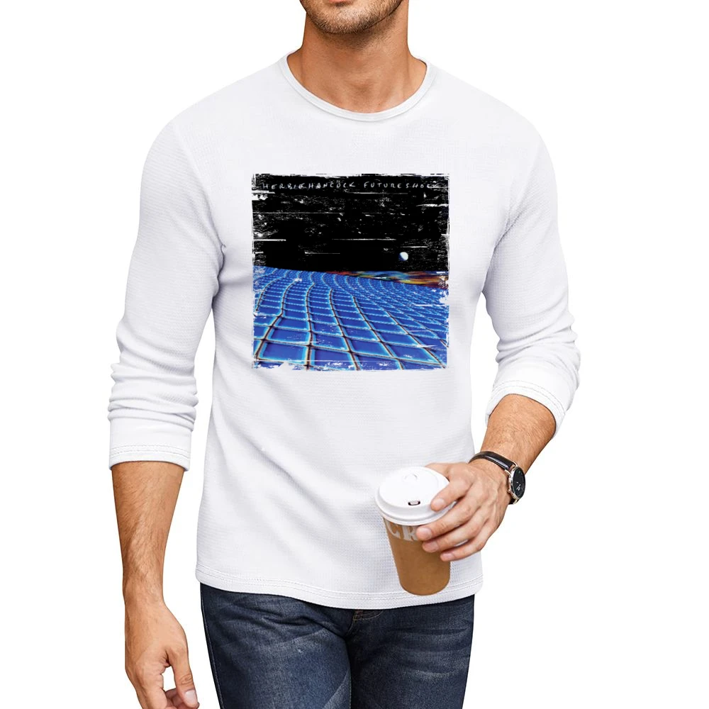 Herbie Hancock Future Shock Album Cover Distressed Image Men CrewNeck Long Sleeve T-Shirt