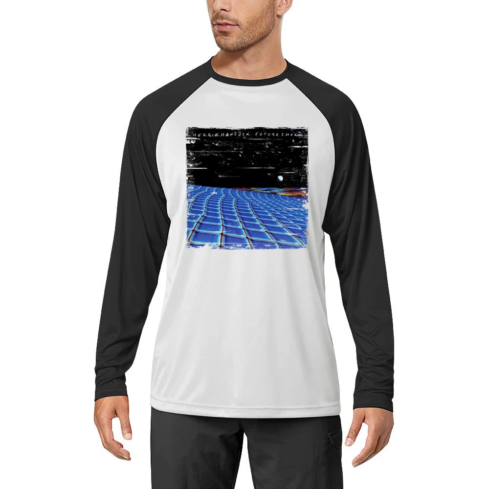 Herbie Hancock Future Shock Album Cover Distressed Image Men Long Sleeve T-Shirt