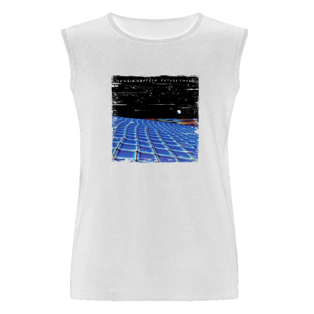 Herbie Hancock Future Shock Album Cover Distressed Image Men Sleeveless T-Shirt
