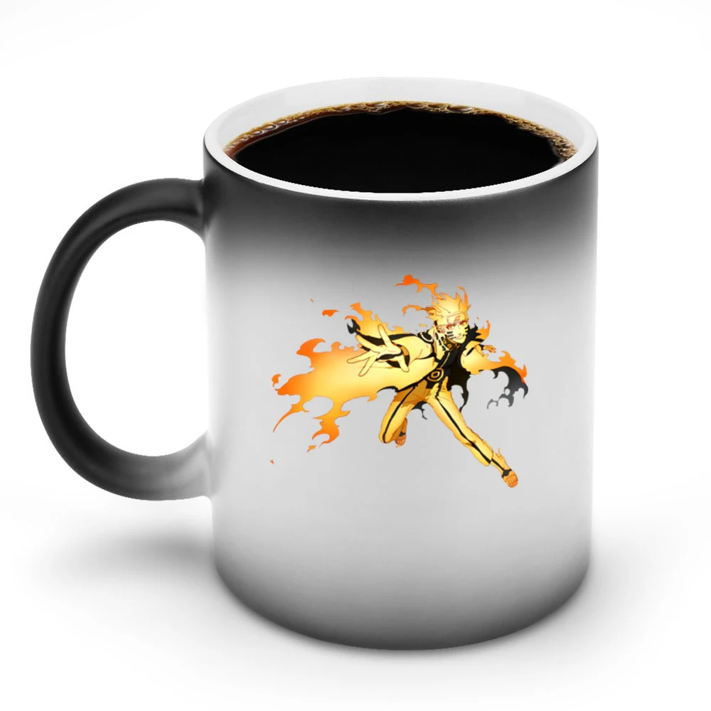 Hermit Naruto sage mode with kurama nine tails beast chakra anime mang Discoloration Mug