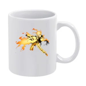 Hermit Naruto sage mode with kurama nine tails beast chakra anime mang White Mug