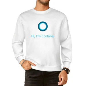 Hi I'm Cortana Microsoft Windows Nerdy Computer European Size Pullover Sweater