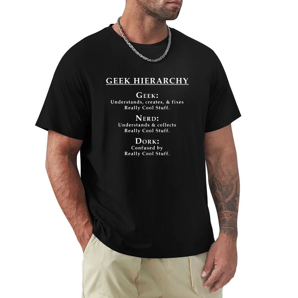Hierarchy of geek nerd and dork about cool stuff Premium Men T-shirt