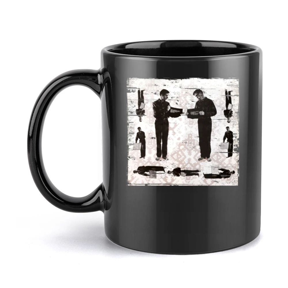 Holger Hiller A Bunch Of Foulness In The Pit Album Cover Distressed Im Black Mug