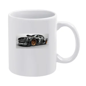 Hooligan Mustang Tshirt White Mug