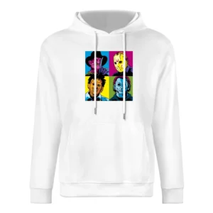Horror Pop Art Freddy Krueger Jason Voorhees Leatherface Michael Myers European Size Men Hoodie