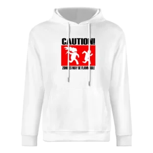 Hot zombies may be flammable funny sig European Size Men Hoodie