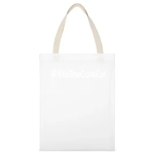 How She Gone Eat Funny Ohio Football Hashtag Graphic Player Athletes J White Canvas Tote Shopping Bag