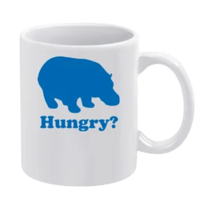 Hungry Hungry Hippos Funny Cool Retro 80s White Mug