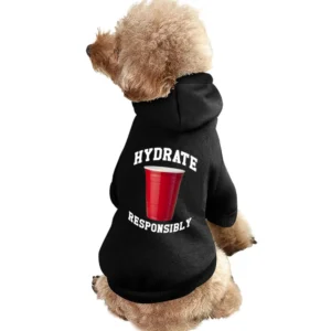 Hydrate Responsibly Funny Red Solo Cup Drinking Party Alcohol Pet Apparel Clothes