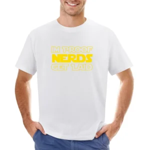I Am Proof Nerds Get Laid Funny Star Wars Kids Graphic Asian Size Men T-Shirt