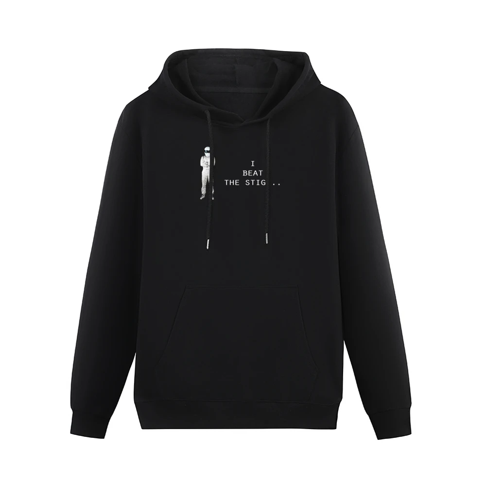 I Beat the Stig Funny Race Car Top Gear Graphic Tee Shirt Men Hoodie With Pocket