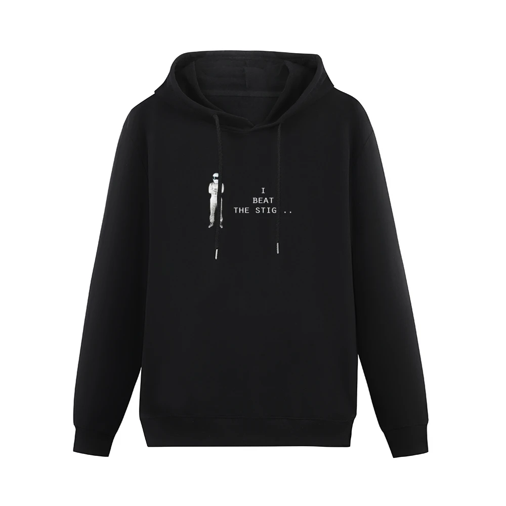 I Beat the Stig Funny Race Car Top Gear Graphic Tee Shirt Men Hoodie Without Pocket