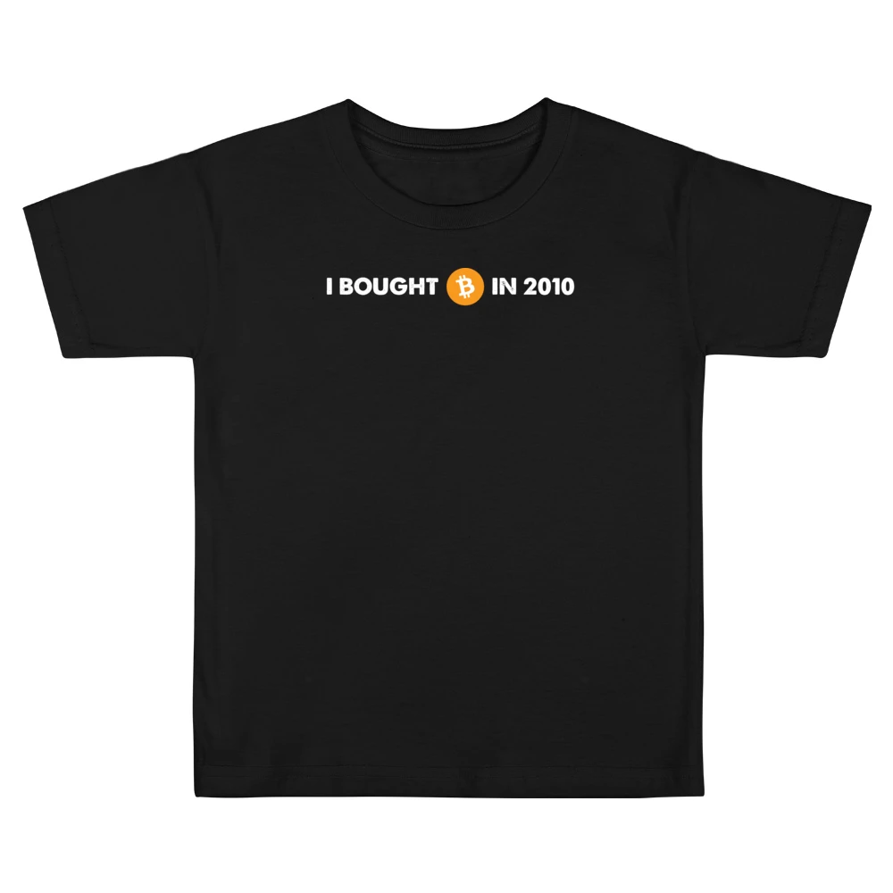 I Bought Bitcoin In 2010 Funny Digital Currency Money Kids Boys Girls T-Shirt