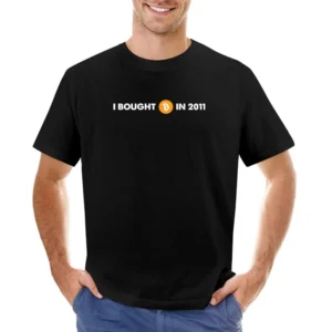 I Bought Bitcoin In 2011 Funny Digital Currency Money Asian Size Men T-Shirt