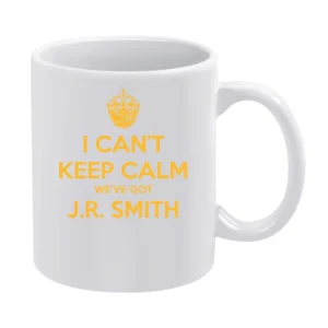 I Can't Keep Calm We've Got Jr Smith Cleveland Basketball Game 1 Playo White Mug