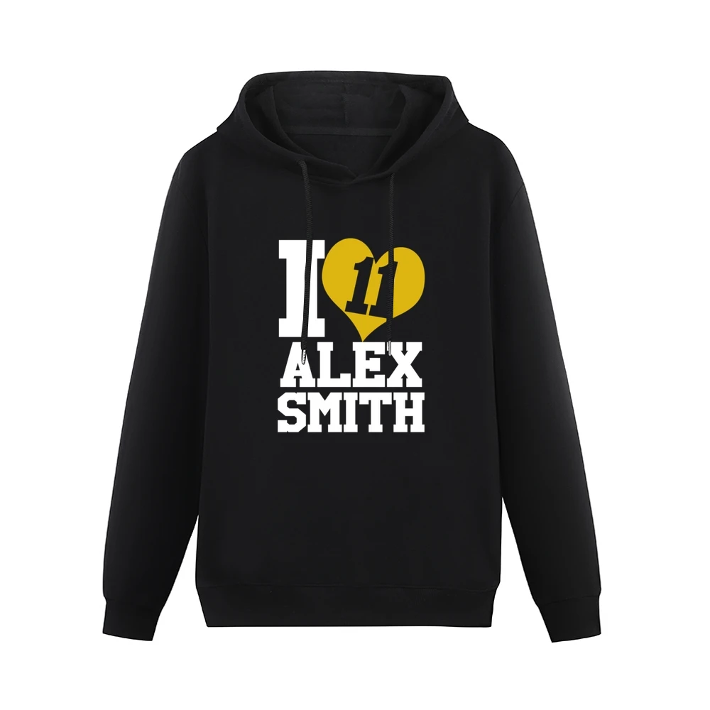 I Heart Love Alex Smith 11 Kansas City Football Fun Graphic Fan T Shir Men Hoodie Without Pocket