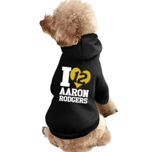 I Heart Love Arron Rodgers 12 Fun Green Bay Football Graphic Fan T Shi Pet Apparel Clothes