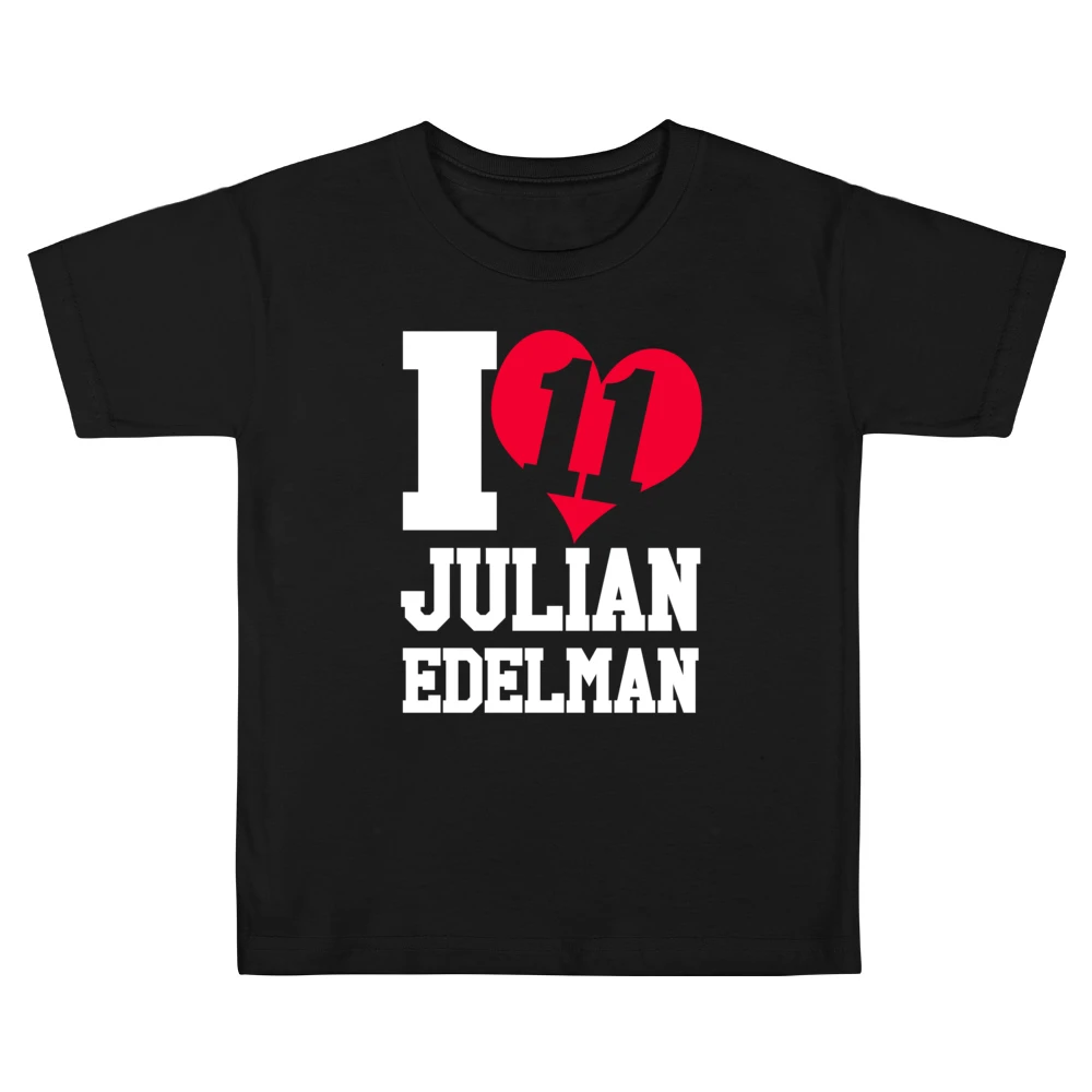 I Heart Love Julian Edelman 11 Fun New England Football Fan Graphic T Kids Boys Girls T-Shirt