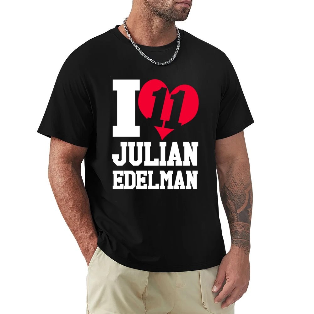 I Heart Love Julian Edelman 11 Fun New England Football Fan Graphic T Premium Men T-shirt
