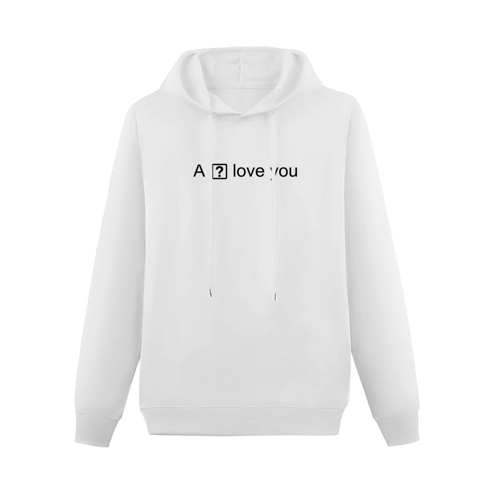 I Love You Ios Question Mark Box Iphone Autocorrect Error Tshirt Men Hoodie Without Pocket