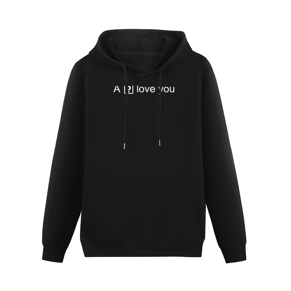 I Love You Ios Question Mark Box Iphone Autocorrect Glitch Funny Tshir Men Hoodie With Pocket
