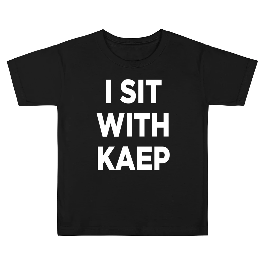 I Sit With Kaep Colin Kaepernick Support National Anthem Protest Footb Kids Boys Girls T-Shirt