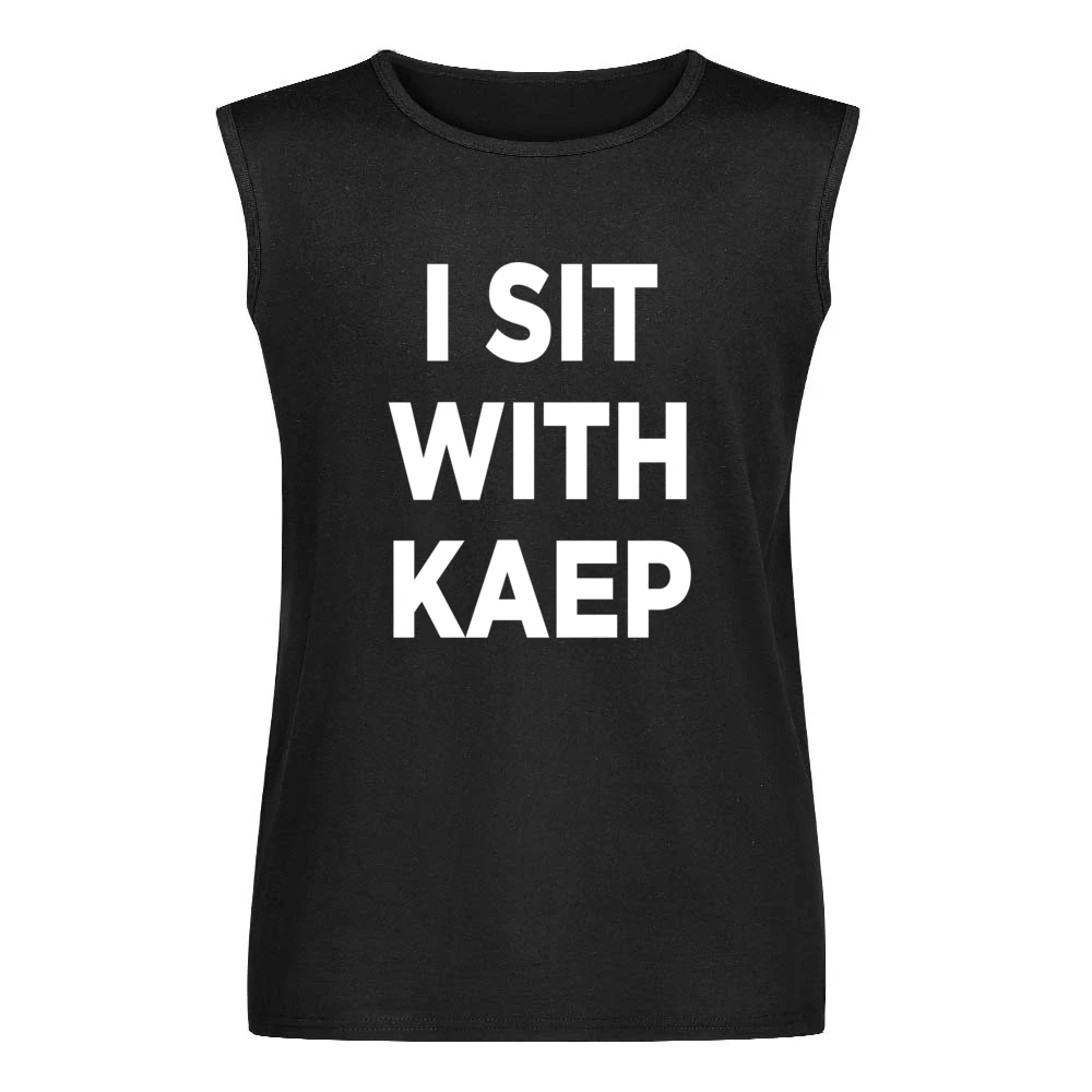 I Sit With Kaep Colin Kaepernick Support National Anthem Protest Footb Men Sleeveless T-Shirt