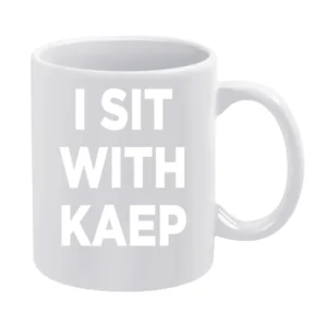 I Sit With Kaep Colin Kaepernick Support National Anthem Protest Footb White Mug